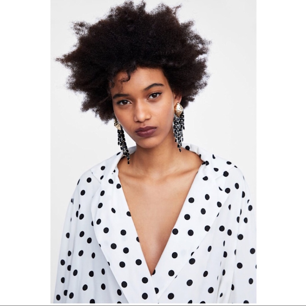 ZARA Polka Dot Bodysuit - Picture 2 of 7